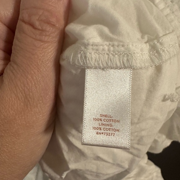 LC Lauren Conrad White Cottagecore Ruffle Swiss Dot Romantic Dress SZ XL Beachy - Picture 12 of 13